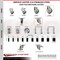 Service Caster 5 Inch 316SS Gray Polyurethane Swivel 1-7/8 Inch Expanding Stem Caster Set SCC SCC-SS316EX20S514-PPUB-178-4 - alternate 4